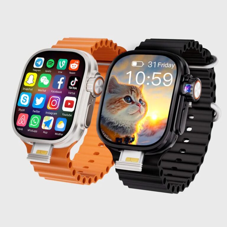 Vedi S9 Ultra 3 Smart Watch 4G LTE Sistema Android AMOLED Schermo curvo Fotocamera ruotabile a 180° 2GB RAM + 32ROM GB - Immagine 2