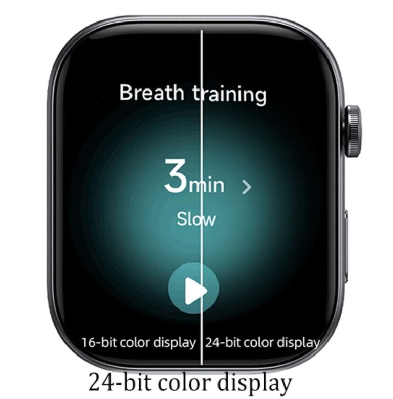 Smartwatch ultraleggero Stress PPG Pressione sanguigna, Riconoscimento intelligente degli esercizi, Tracker fitness uomo donna (Peso: 38G) - Immagine 2