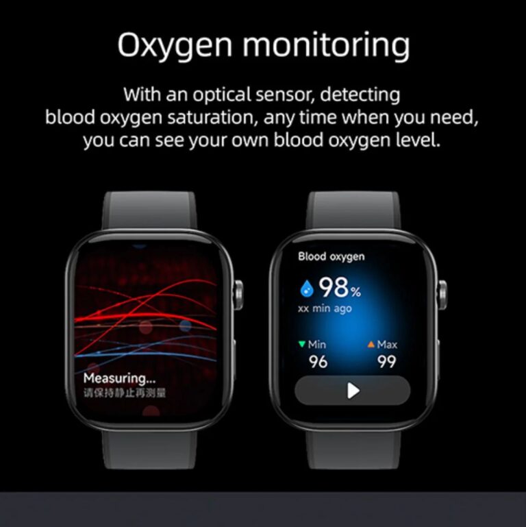 Smartwatch ultraleggero Stress PPG Pressione sanguigna, Riconoscimento intelligente degli esercizi, Tracker fitness uomo donna (Peso: 38G) - Immagine 6