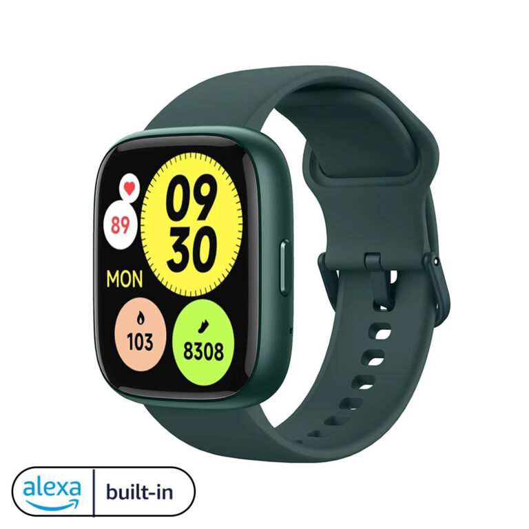 VWAR i6 Smart Watch Alexa integrato, Chiamata Bluetooth, IP68 impermeabile 100+ Modalità sportiva, Frequenza cardiaca SpO2