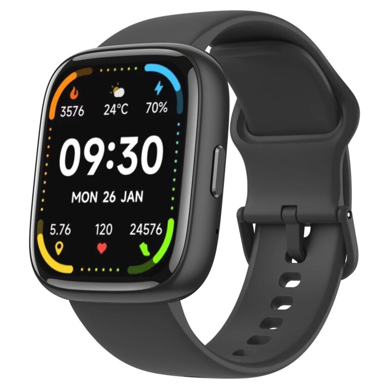 VWAR i6 Smart Watch Alexa integrato, Chiamata Bluetooth, IP68 impermeabile 100+ Modalità sportiva, Frequenza cardiaca SpO2 - Immagine 8