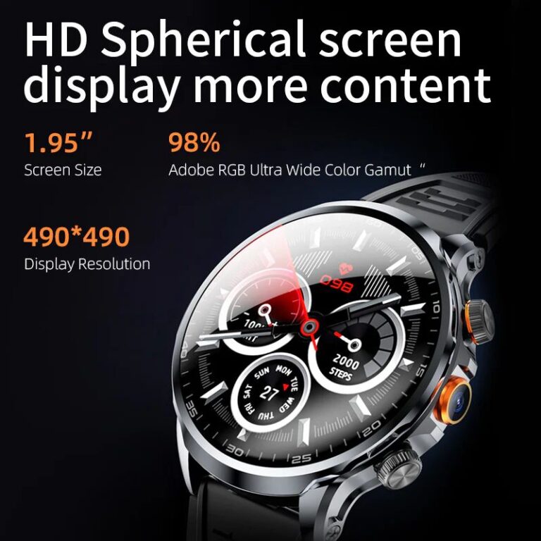 USMARTWATCH Core3 Orologio intelligente Android 4G LTE 1.95" Grande schermo con slot SIM Fotocamera WIFI GPS - Immagine 2
